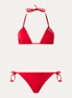 Bikiniset met uitneembare vulling en logo - Rood