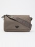 Crossbodytas met logo - Bruin