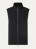 Down bodywarmer met quilt patroon - Zwart