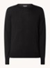 Fijngebreide pullover van wol - Zwart