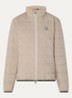 Gewatteerd jack met logo en donsvulling - Donkerbeige