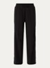 High waist loose fit joggingsbroek met logo - Zwart