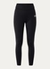 High waist trainingslegging met logo - Zwart