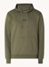 Hoodie met logo - Legergroen