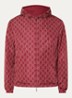 Jack met logoprint en capuchon - Rood