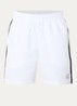 Loose fit korte broek met logo en steekzakken - Wit