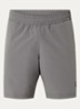 Loose fit korte broek met logoprint en steekzakken - Olijfgroen
