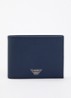 Portemonnee met logo en structuur - Donkerblauw