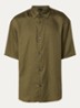 Regular fit overhemd met logoprint - Groen