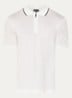 Regular fit polo met halve rits - Wit