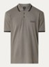 Regular fit polo met logo - Grijs