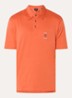 Regular fit polo met logo - Oranje