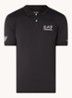 Regular fit polo met logo - Zwart