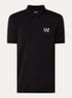 Regular fit polo met logo - Zwart