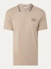 Regular fit polo met logo - Taupe