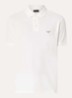 Regular fit polo met logo - Wit