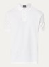 Regular fit polo met logo - Gebroken wit