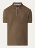 Regular fit polo met logo - Donkergroen