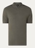 Regular fit polo met logoband - Bronsgroen