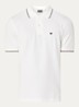 Regular fit polo met logoborduring - Wit