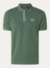 Regular fit polo met logoprint - Donkergroen