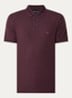 Regular fit polo met stretch - Bordeauxrood