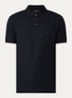 Regular fit polo met stretch - Donkerblauw