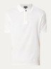 Regular fit polo met structuur - Gebroken wit
