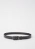 Reversible riem van leer - Zwart