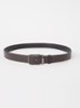 Reversible riem van leer - Donkerbruin