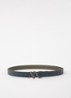 Riem van leer - Donkerblauw