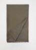 Sjaal met logoprint 180 x 80 cm - Bronsgroen