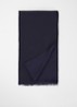 Sjaal met logoprint 180 x 80 cm - Donkerblauw