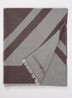 Sjaal met print en logo 135 x 75 cm - Bruin