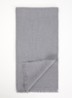 Sjaal van scheerwol 180 x 26 cm - Grijs