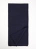 Sjaal van scheerwol 180 x 26 cm - Donkerblauw