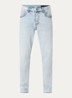 Slim fit jeans met gekleurde wassing - Lichtblauw