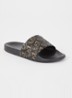 Slipper met logo - Hazelnootbruin