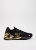 Sneaker met gebreid bovenwerk - Zwart