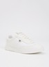 Sneaker met leren details - Wit