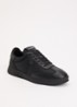 Sneaker met leren details - Zwart