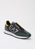 Sneaker met logo en suède details - Groen