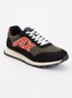 Sneaker met mesh details en logo - Donkergroen