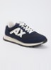 Sneaker met mesh details en logo - Blauw