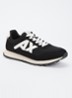 Sneaker met mesh details en logo - Zwart