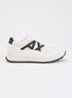 Sneaker met mesh details en logo - Ivoor