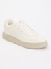 Sneaker van leer met logo - Creme