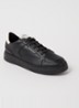 Sneaker van leer   - Diepzwart