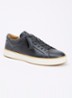 Sneaker van leer - Donkerblauw