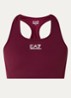 Sport bh met medium support en logo - Bordeauxrood